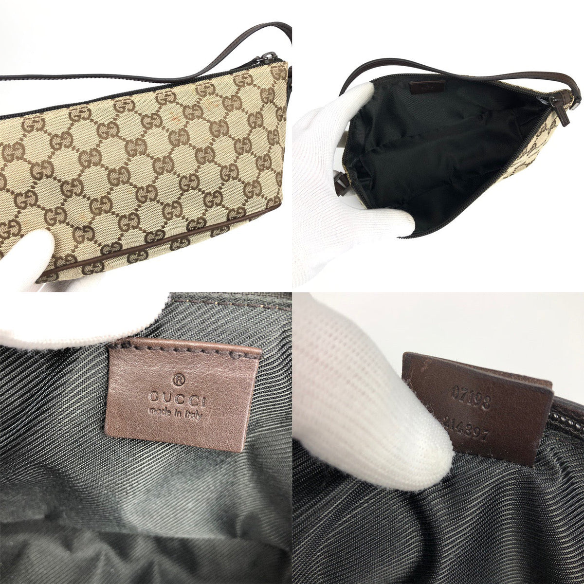 GUCCI MONOGRAM SHOULDER BAG