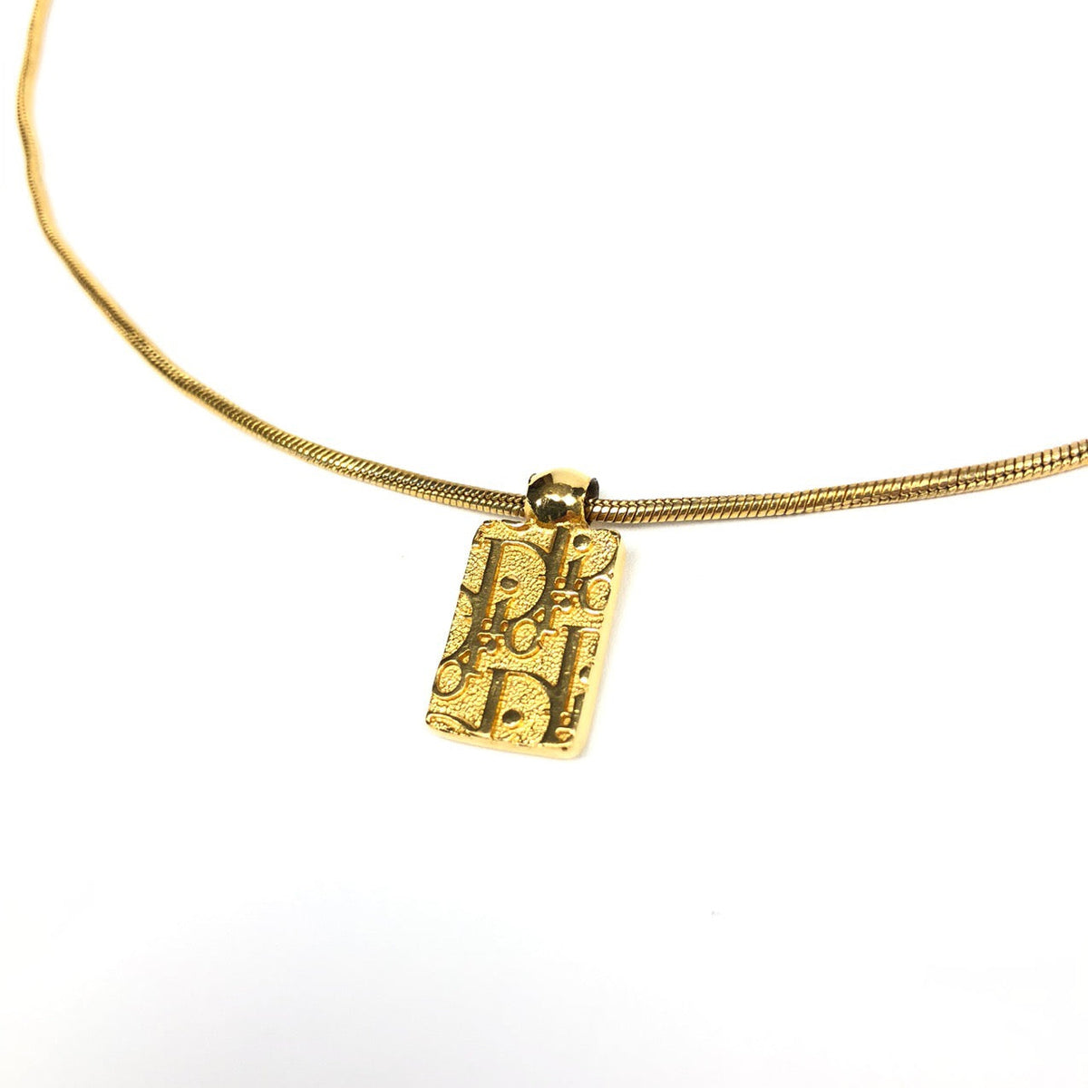 CHRISTIAN DIOR MONOGRAM NECKLACE