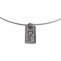 CHRISTIAN DIOR DIAMANTÉ TAG NECKLACE