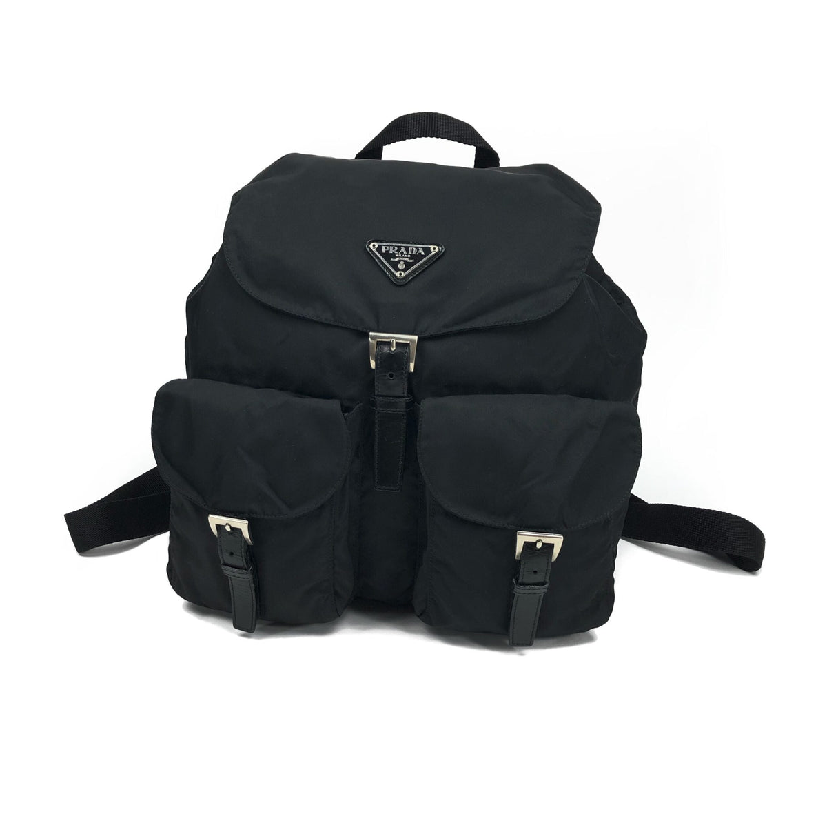 PRADA NYLON DOUBLE BUCKLE BACKPACK