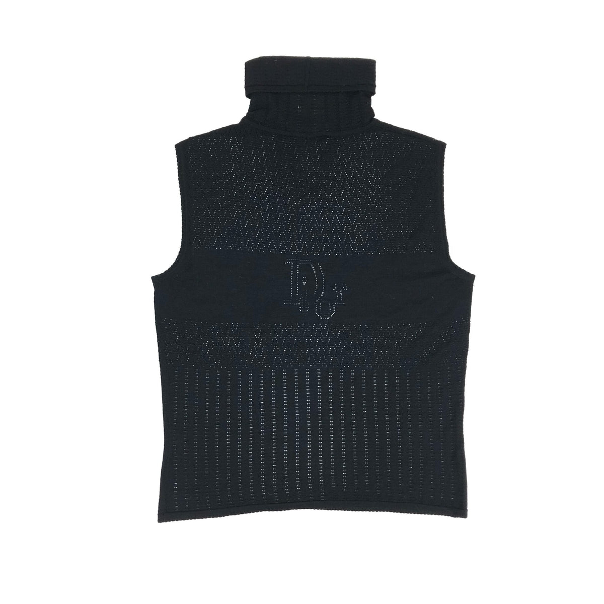 CHRISTIAN DIOR SHEER TURTLE NECK TOP