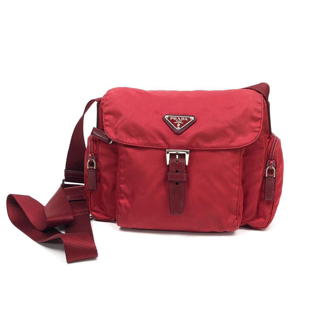 PRADA NYLON BUCKLE CROSSBODY BAG