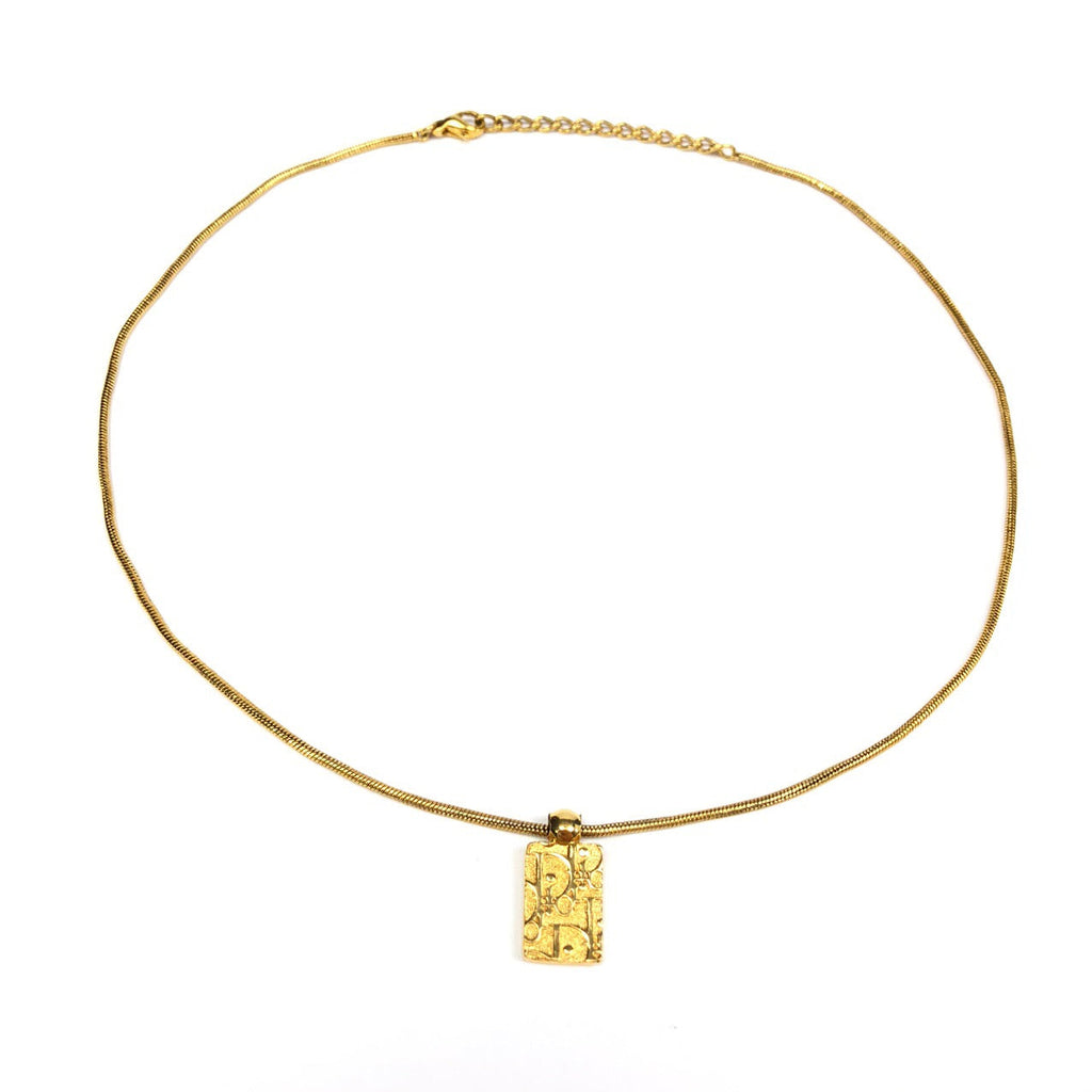 CHRISTIAN DIOR MONOGRAM NECKLACE