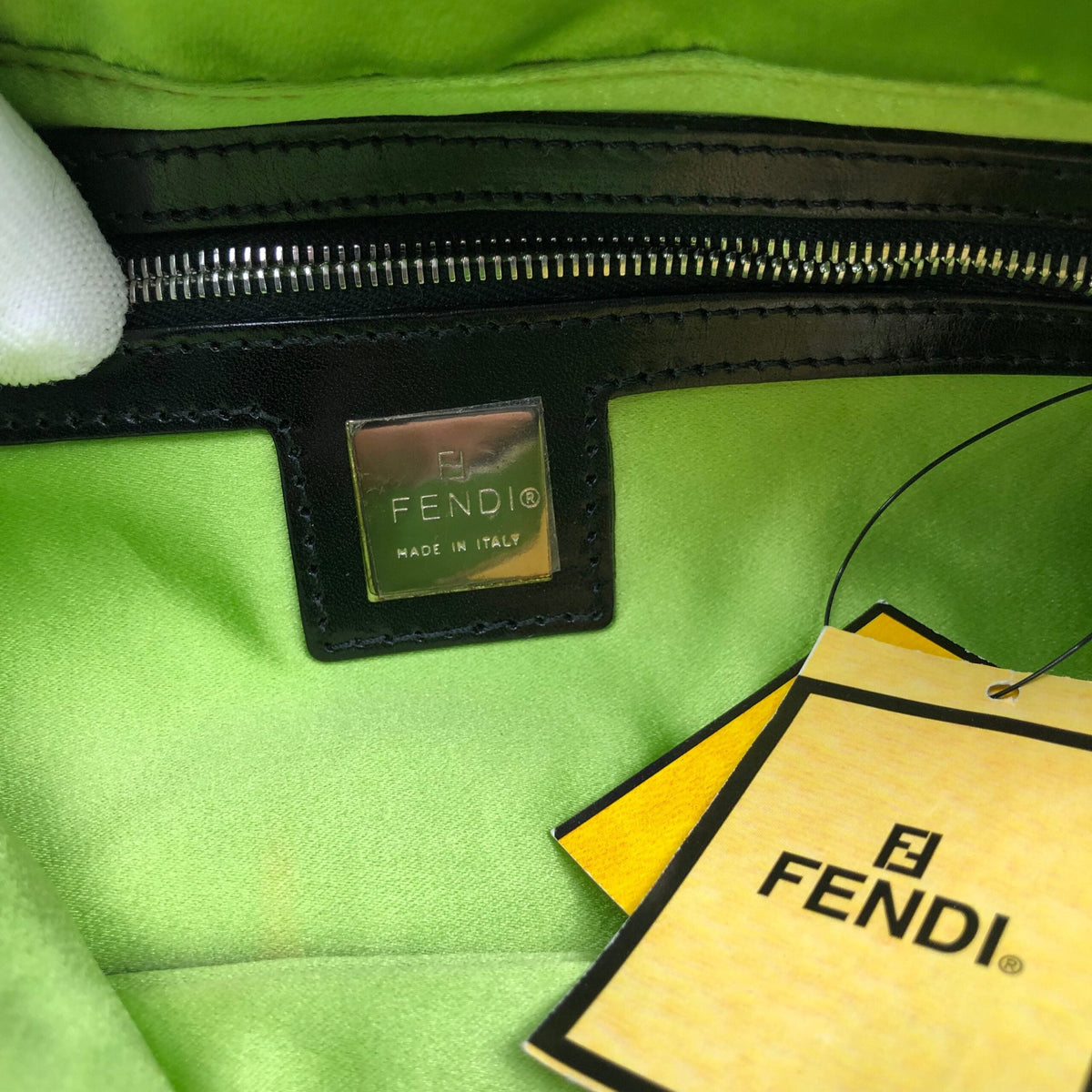 FENDI BEADED BAGUETTE SHOULDER BAG
